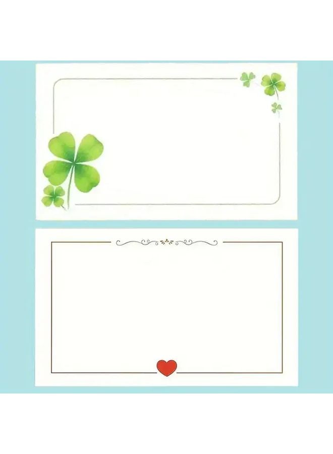 Love Style Heart Shaped Clover Greeting Cards Set Of 40 For Birthdays Anniversaries Thank You Notes - Image 1